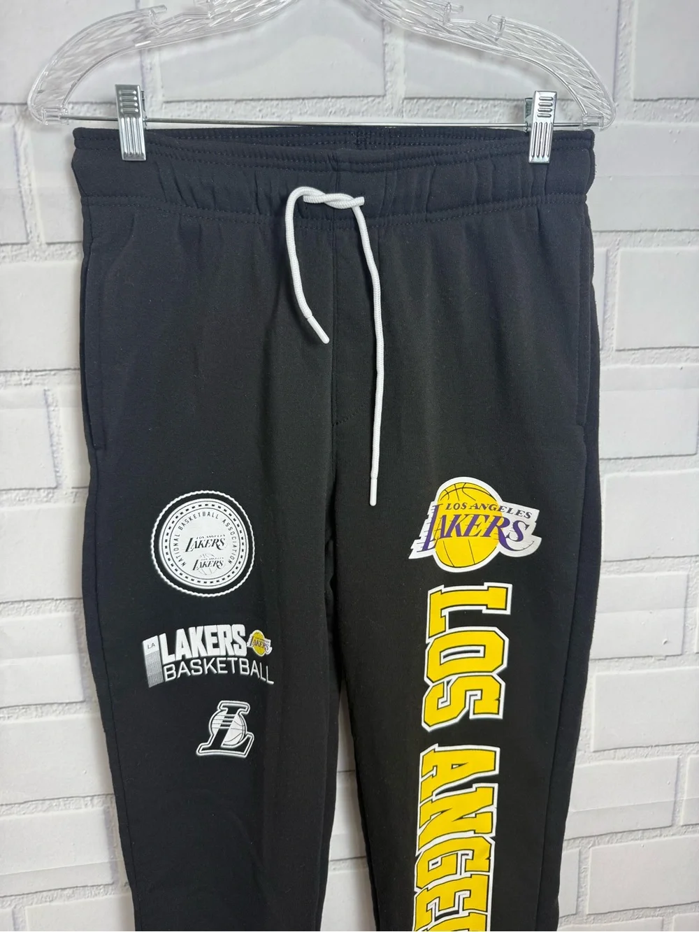 NBA Los Angeles Lakers Jogger Sweatpants Size S Black Athletic Pants